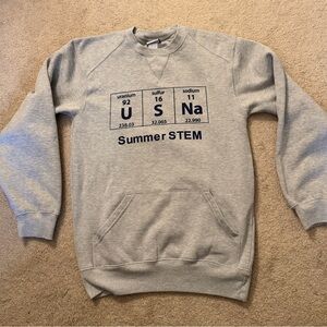 US Naval Academy Gray STEM Themed Men's Sweatshirt